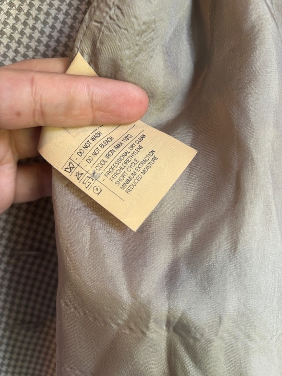 Giorgio Armani Houndstooth Vest Tailored Chic Classic Size 44/10 - Picture 8 of 8